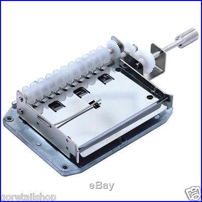 20 Notes Will Accept Punched Tune Strips Music Movement Make Your Own Music Box