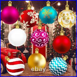 20 Packs Inflatable Ball Christmas Ornaments 9 Inch Giant Inflatable Christmas B