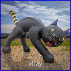 20 ft. Halloween Black Cat Inflatable Decoration with LED Lights, Plug-In
