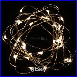 20x Battery Powered Copper Wire 30Led String Fairy Light 3M/10FT Warm White US