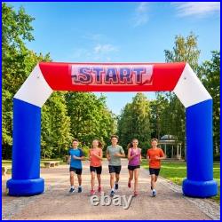 21Ft Inflatable Arch with Built-in Blower Perfect for Events & Races RWB color