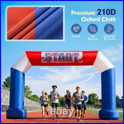 21Ft Inflatable Arch with Built-in Blower Perfect for Events & Races RWB color