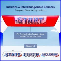 21Ft Inflatable Arch with Built-in Blower Perfect for Events & Races RWB color