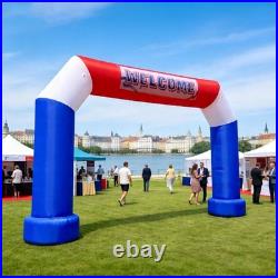 21Ft Inflatable Arch with Built-in Blower Perfect for Events & Races RWB color