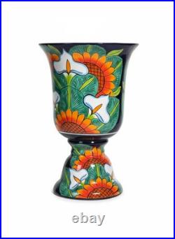 22 Tall Sunflower Lily Planter Handmade Talavera Ceramic Mexican Pottery 22 Tall Sunflower Lily Planter Handmade Talavera Ceramic Mexican Pottery