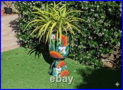22 Tall Sunflower Lily Planter Handmade Talavera Ceramic Mexican Pottery 22 Tall Sunflower Lily Planter Handmade Talavera Ceramic Mexican Pottery