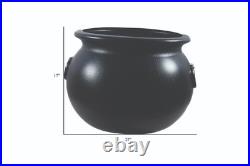 22in Black Halloween Giant Blow Mold Cauldron Statue Haunted House Outdoor Decor
