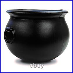 22in Black Halloween Giant Blow Mold Cauldron Statue Haunted House Outdoor Decor