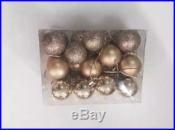 24Pcs Glitter Christmas Balls Baubles Xmas Tree Ornament Christmas Decoration