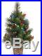 24 Lighted Christmas Spruce Tree Battery Operated Multi Color LED Lights Decor