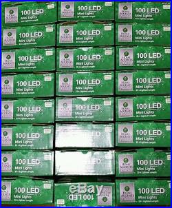 24 Set Lot of Home Depot Accents 100 LED MINI STRING LIGHTS Warn White box NEW