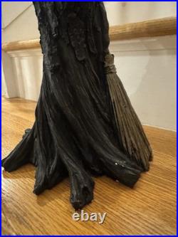 24 Textured Tree Witch With Broom- Viral Halloween
