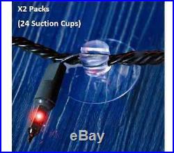 24 Window Glass Suction Cups 32mm Indoor Christmas Lights (2 packs of 12) AC0308