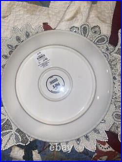 24 pier 1 Imports Exclusive Snowflake Embossed Rare dinner salad bowl srvc 4
