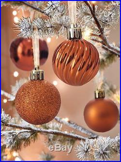 24pc Christmas Ball Ornaments Xmas Tree Decorations Shatterproof Baubles +Hooks