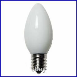 25 C9 Ceramic White Christmas Light Bulbs Replacement Bulbs For Holidays Wedding