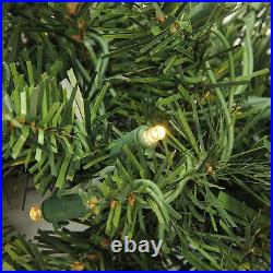 25' Pre-Lit Warm White LED Christmas Garland Commercial Length