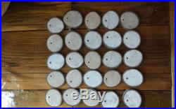 25 qty 1 inch wood slices, with holes, tree pieces ornaments, rustic