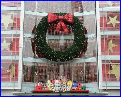 25ft LARGE OUTDOOR CHRISTMAS WREATH LED LIGHTS 25' DIAM ARTIFICIAL XMASS WREATH