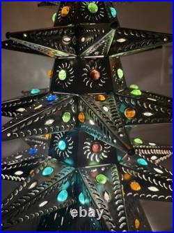 26.5 Handmade Metal Christmas Tree Decoration Ornament Holiday Decor 26.5 Handmade Metal Christmas Tree Decoration Ornament Holiday Decor