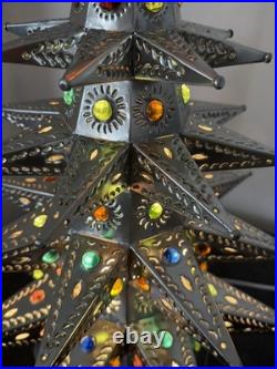 26.5 Handmade Metal Christmas Tree Decoration Ornament Holiday Decor 26.5 Handmade Metal Christmas Tree Decoration Ornament Holiday Decor