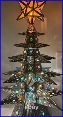 26.5 Handmade Metal Christmas Tree Decoration Ornament Holiday Decor 26.5 Handmade Metal Christmas Tree Decoration Ornament Holiday Decor