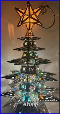 26.5 Handmade Metal Christmas Tree Decoration Ornament Holiday Decor 26.5 Handmade Metal Christmas Tree Decoration Ornament Holiday Decor