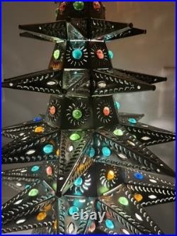 26.5 Handmade Metal Christmas Tree Decoration Ornament Holiday Decor 26.5 Handmade Metal Christmas Tree Decoration Ornament Holiday Decor