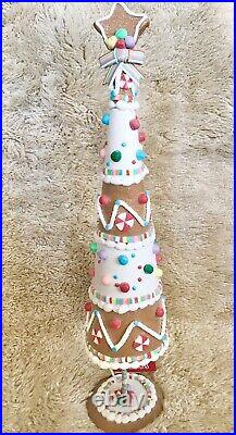 26 Christmas Gingerbread Clay Dough Gumball Candy Coated Tree By Valerie