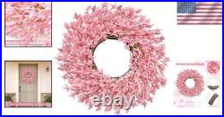 26 Inch Spring Wreaths for Front Door Large Valentines Spring Door Wreath Eas