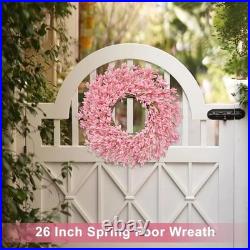 26 Inch Spring Wreaths for Front Door Large Valentines Spring Door Wreath Eas