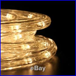 288' Commericial Grade Warm White LED Indoor/Outdoor Christmas Rope Lights on a