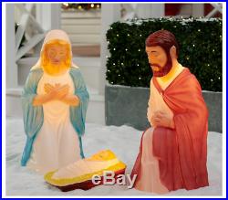 28 Light up 3 piece Nativity Scene Holy Family Set Christmas Decoration Durable