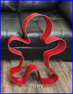 29 Large Red Metal Gingerbread Man Cookie Cutter Wall Decor Christmas Holiday 29 Large Red Metal Gingerbread Man Cookie Cutter Wall Decor Christmas Holiday