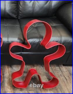 29 Large Red Metal Gingerbread Man Cookie Cutter Wall Decor Christmas Holiday 29 Large Red Metal Gingerbread Man Cookie Cutter Wall Decor Christmas Holiday