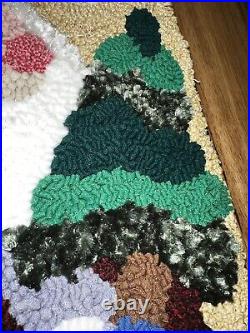 2 35 Large Hook & Loop Christmas Stocking Sugar Plum Lane with Santa &snowman