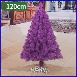 2 3 4 5 6 7 8FT Purple Christmas Artificial Tree Undecorated Festival Holiday