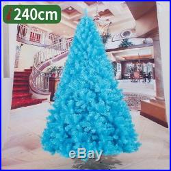 2 3 4 5 6 7 8 FT Blue Artificial Christmas Tree Holiday Tree Festival Stand Xmas