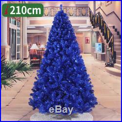 2 3 4 5 6 7 8 FT Blue Christmas Xmas Tree Undecorated Festival Holiday Winter