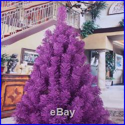 2 3 4 5 6 7 8 FT Purple Christmas Artificial Tree Undecorated Festival Holiday