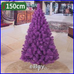 2 3 4 5 6 7 8 FT Purple Christmas Artificial Tree Undecorated Festival Holiday