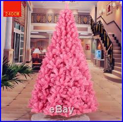 2/3/4/5/6 ft Pink PVC Artificial Christmas Tree Multi Sizes Free Shipping New