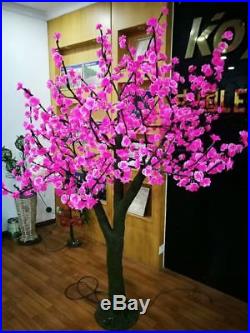 2.3 M/ 7.6FT Pink RED LED simulation Cherry Blossom Tree light Xmas party decor
