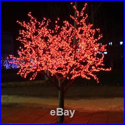 2.5M/8.3ft White LED Cherry Blossom Tree Wedding Garden Holiday Light 1728 Pcs