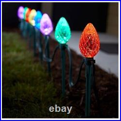 2 GE Color Effects 8-Marker Color Changing Christmas Light Bulb Pathway Markers