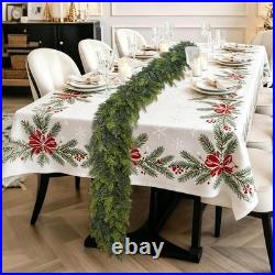 2 Pack 9 Ft Artificial Cedar Garland, Christmas Garland, Realistic Greenery G 2 Pack 9 Ft Artificial Cedar Garland, Christmas Garland, Realistic Greenery G