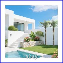 2-Pack 9ft Tall Artificial Palm Trees for Outdoors Large Phoenix Palm, UV-R