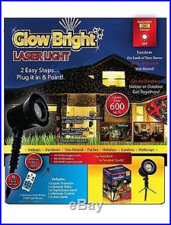 2 Pack Glow Bright Motion Laser Light Show DELUXE WITH REMOTE, Tripod, and Stake