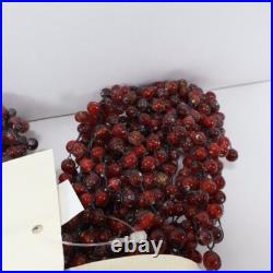 2 Pottery Barn Pepperberry Garland Christmas Tree Pepper Berry Red 5 Ft Each