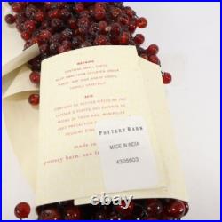 2 Pottery Barn Pepperberry Garland Christmas Tree Pepper Berry Red 5 Ft Each